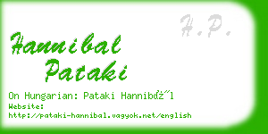 hannibal pataki business card